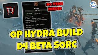 Super OP Hydra Sorcerer - Diablo IV D4 Beta Budget Build Guide