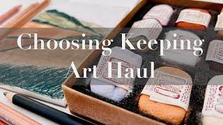 CHOOSING KEEPING ART HAUL ⋆｡˚ ︎ ˚｡⋆ Unboxing, swatching + painting