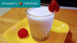 Refreshing Strawberry Milkshake - स्वादिष्ट स्ट्रॉबेरी मिल्कशेक | Satvik Delights |