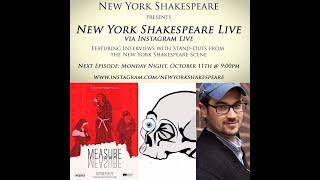 New York Shakespeare Instagram Live Interview Series: James Rightmyer Junior of Hamlet Isn't Dead