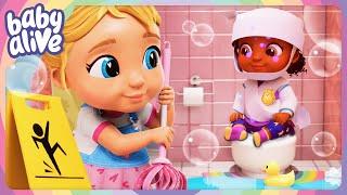 The Babies Potty Training Goes Wrong!   NEW Baby Alive Season 4