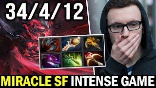 MIRACLE Shadow Fiend EPIC Fight — 34 Kills Try Hard CARRY Dota 2