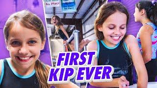 Tiny Gymnast Kyleigh's First Kip| Rachel Marie