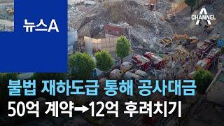 불법 재하도급 통해 공사대금…50억 계약→12억 후려치기 | 뉴스A