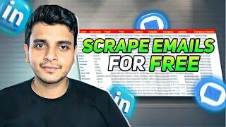 How to scrape emails for Free from Linkedin?  Best For Beginners | Prateek Tiwari