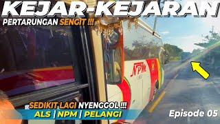 Ep.05 | HISTERIS‼️ATRAKSI SALING KEJAR-KEJARAN BUS ALS 276, NPM DAN PELANGI DI LINTAS TIMUR SUMATRA