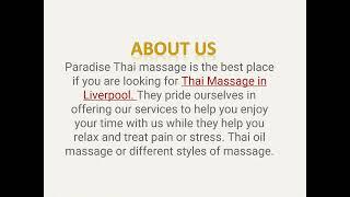 Relaxing Thai Massage in Liverpool