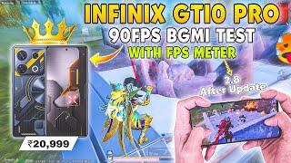 Infinix GT 10 Pro ( 90 Fps ) BGMI Test With Fps Meter