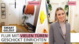 Flur mit vielen Türen geschickt einrichten | Smart gelöst  | INTERIYEAH!