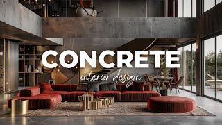 Concrete Interior Design: Modern Elegance with Texture