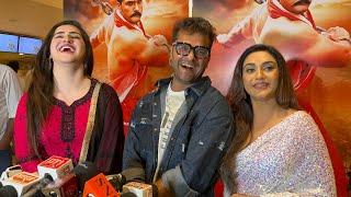 Khesari Lal Yadav, Rati Pandey & Daina Full Interview - Rang De Basanti Bhojpuri Film Premiere