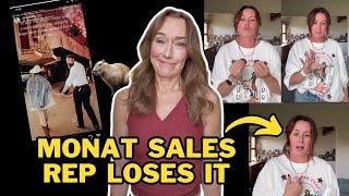 MONAT REP plays the victim and THREATENS detractors, smacking her lips and clicking her tongue