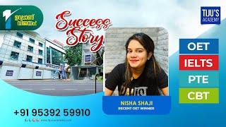 Nisha Shaji's OET Success Story: How Tiju's Academy Helped