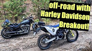 Harley Davidson Breakout off-road!