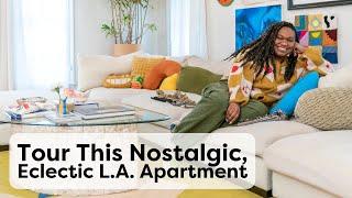 Tour This Nostalgic, Eclectic L.A. Apartment Filled With Art & Color | Handmade Home