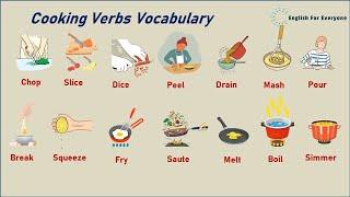 Cooking Verbs in English -Cooking Vocabulary (with examples )