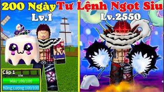 [BloxFruit] 200 Ngày Tư Lệnh Ngọt Katakuri Thức Tỉnh Haki V2 Sức Mạnh Mochi Siêu Bá