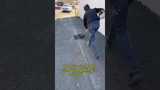 How to Paint Dirty Parking Lots #satisfying #asphalt #linestriping #business