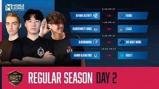 2024 NACT Spring Regular Season Day 2 | Mobile Legends: Bang Bang