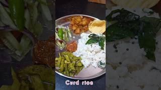 #curdrice#lunchtime#lunchthali#simplemeal#ytshorts#desifood#yummy#tasty#viralvideo#delicious#food