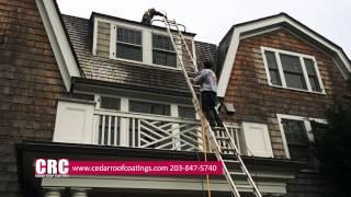 Cedar Roof Coatings in Stamford, CT – Roof Cleaning Can Be Dangerous