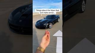 The Viper makes NO SENSE! #viper #automobile #dodgeviper #dodge #cartok