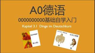 德语A0 德语零基础入门自学 Kapitel 3.1 Dinge im Deutschkurs