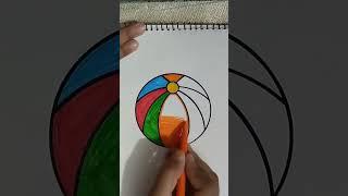 Ball || Colourful Ball || বল || #drawing #art #shorts #shortvideo #short #shortsvideo