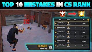 TOP 10 CLASH SQUAD MISTAKES IN FREE FIRE | CS RANK PUSH MISTAKES | CS RANK PUSH TIPS AND TRICKS