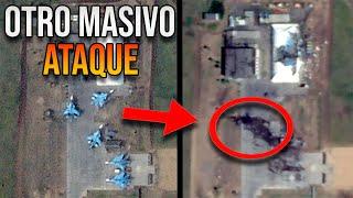70 drones atacan base rusa desde donde operan los Sukhoi 34