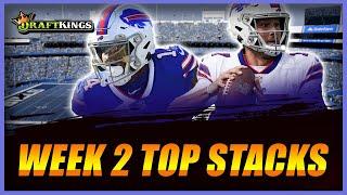 You NEED these FIVE top stacks in tournaments on DraftKings Week 2