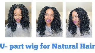 Flexi Rods on Haute Kinky Hair U-part Wig