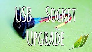 Caravan USB socket upgrade