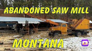 We find an abandoned saw mill.