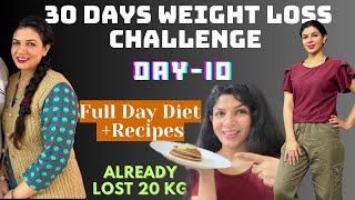 The Fastest Weight Loss Diet: Day 10/30 Challenge! Full Day Diet with Recipes