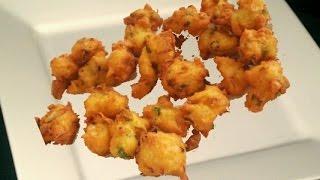 Cottage Cheese Fritters Recipe Video by Bhavna - Paneer Pakodas