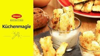 Zucchini-Parmesan-Sticks | MAGGI Küchenmagie