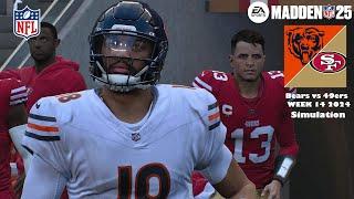 Madden 25 Chicago Bears vs San Francisco 49ers Week 14 Sim 2024 Full 15 Minute Quarters Game Play