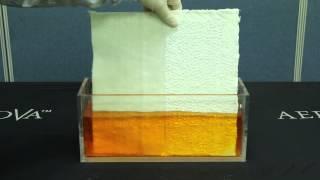 JIOS Aerogel - AeroVa Blanket Hydrophobicity Test