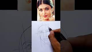 Aishwarya Rai drawing (@kalakritikibaatRamanArt )#art #viral #shorts