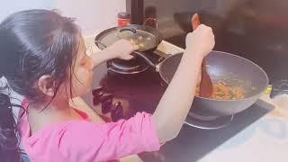 Alina cooking in the kitchen |#shortvideo #viralvideo #singapore #Alina lifestyle 05