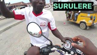 SURULERE LAGOS NIGERIA PART 3|Central Shitta | Idi araba | Off LAWANSON Motocycle Travel  in Nigeria