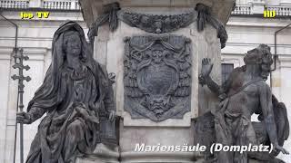 Besichtigung der Mariensäule Domplatz (Salzburg) Österreich jop TV Travel