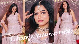 Wedding Guest Makeup & Lehanga Look | One Brand Makeup #weddingguest #Lehanga #partymakeup