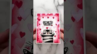 Make an EASY Valentine’s Day Card With Me!🩷 ASMR Crafting #asmr #valentinesday #craft