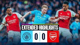 Man City 0-0 Arsenal | EXTENDED HIGHLIGHTS | Both sides share a point after draw at the Etihad