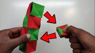 How To Make a Paper MAGIC CUBES SPIRAL - Fun & Easy Origami