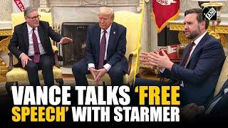 US VP JD Vance calls out Keir Starmer to his face on free speech concerns in UK