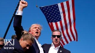 Watch: Trump Ushered Off Stage After Shots Fired at Rally | WSJ News