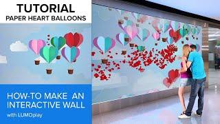 How to make an interactive wall | LUMOplay's Balloon Pop Template